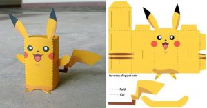 Maquette en papier Template gratuit; Papercraft; Paper model; éducation; motricité; enfant; kid; maquette en carton; comment; how to; diy